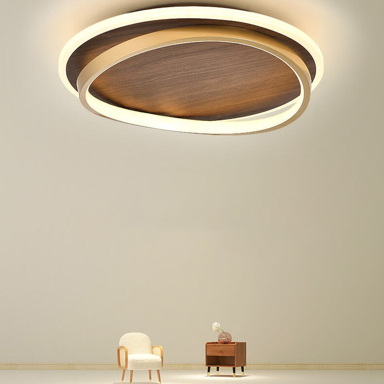 Walnut LED Ceiling Lamp