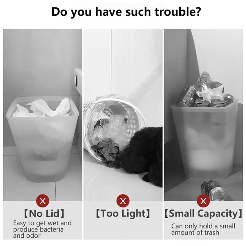 15L Odour-Sealing Trash Can with Elevated Legs