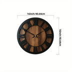 Vintage Wooden Wall Clock