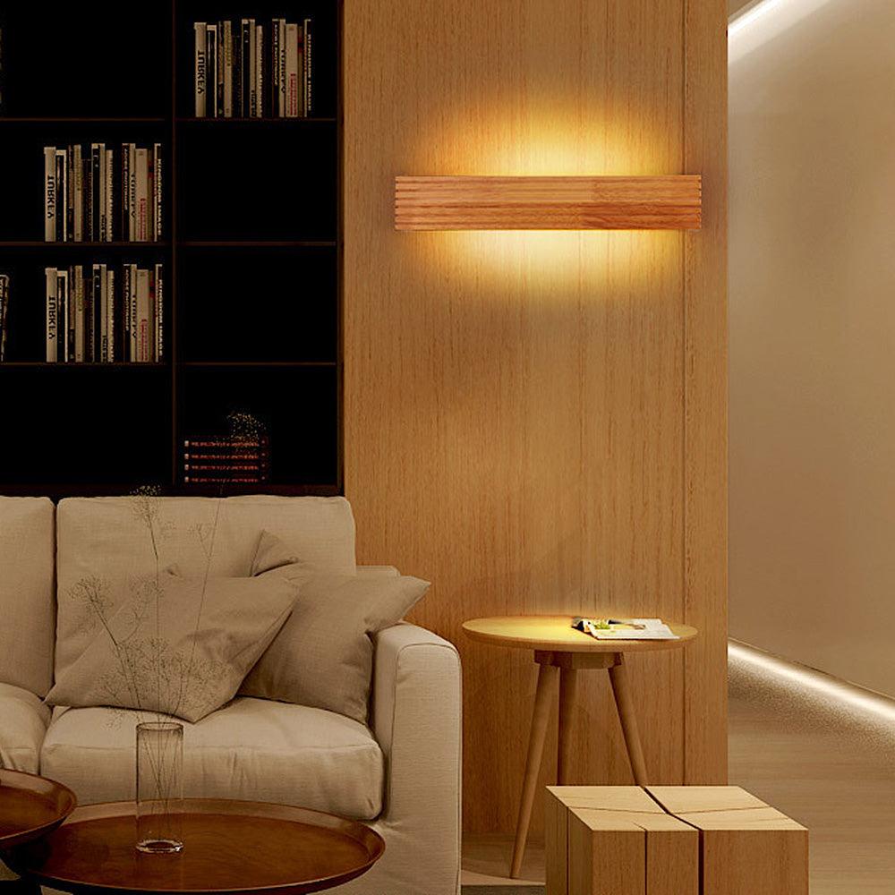 Wooden LED Wall Lamp