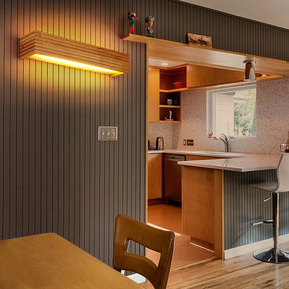 Wooden LED Wall Lamp