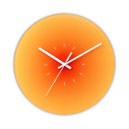 Sunset Glass Wall Clock