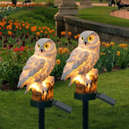 Solar Owl Pathway Stake Light