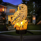 Solar Owl Pathway Stake Light