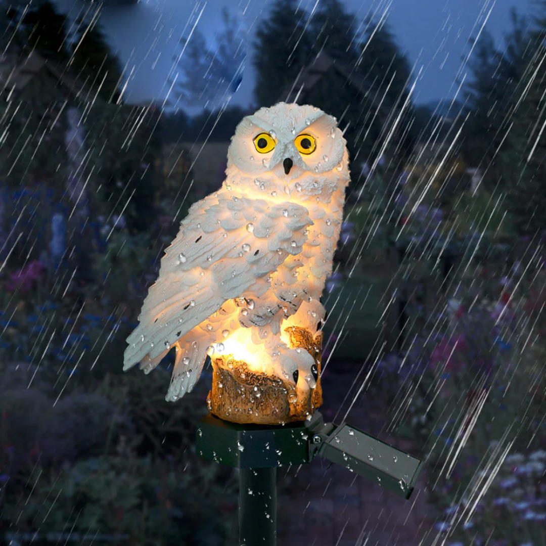 Solar Owl Pathway Stake Light