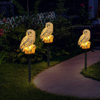Solar Owl Pathway Stake Light