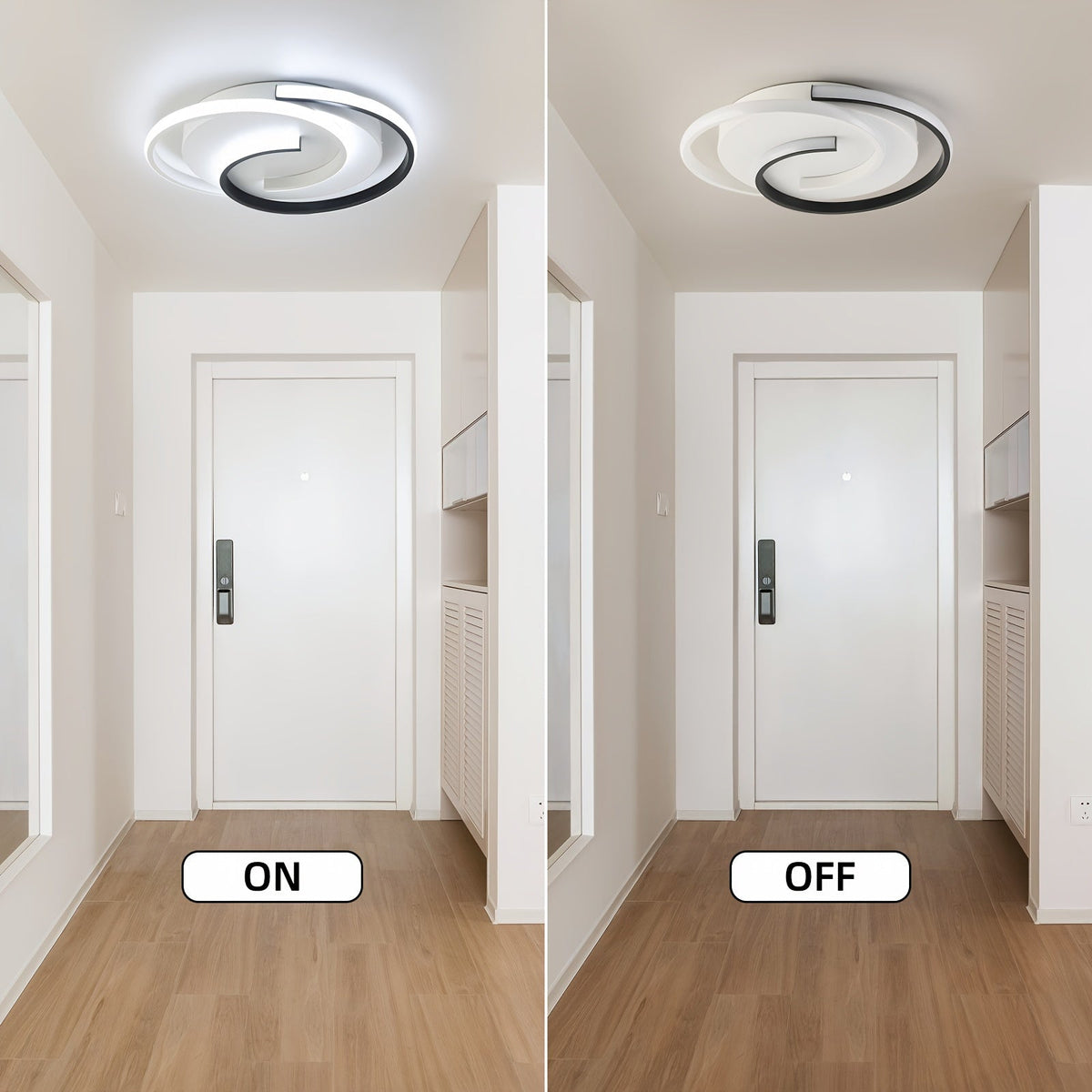 Modern Spiral LED Ceiling Light