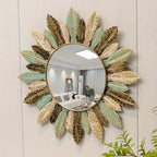 Bohemian Sunburst Metal Wall Mirror