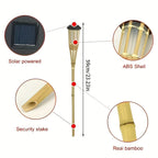 Solar Bamboo Flame Lights (2-Pack)