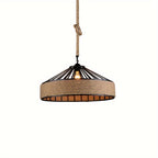 Rustic Hemp Rope Pendant Light