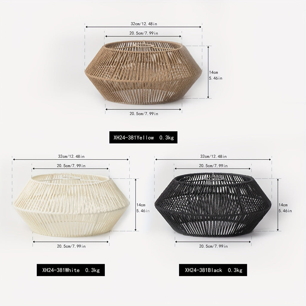 Handwoven Paper Rope Pendant Shade