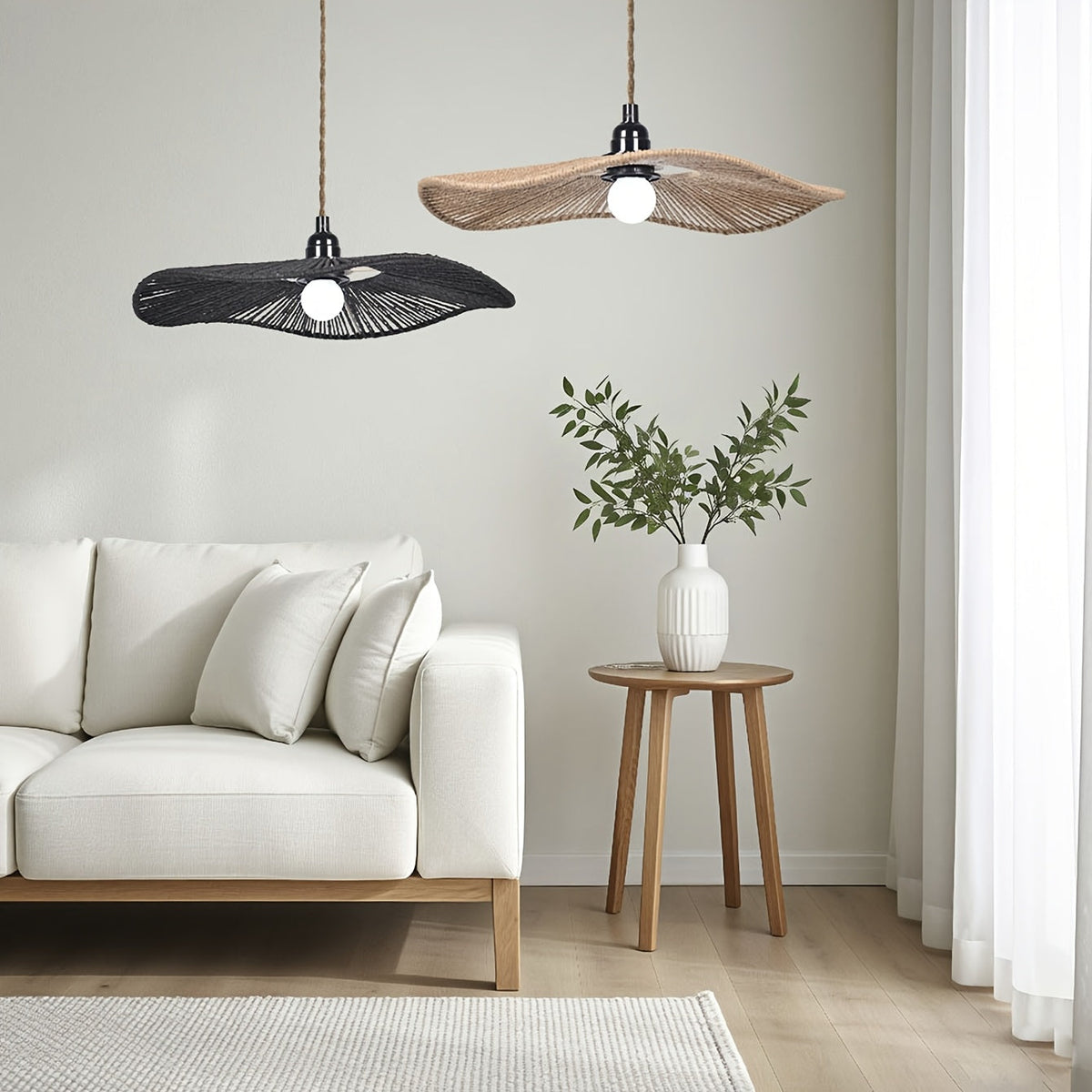 Handwoven Paper Rope Ceiling Shade