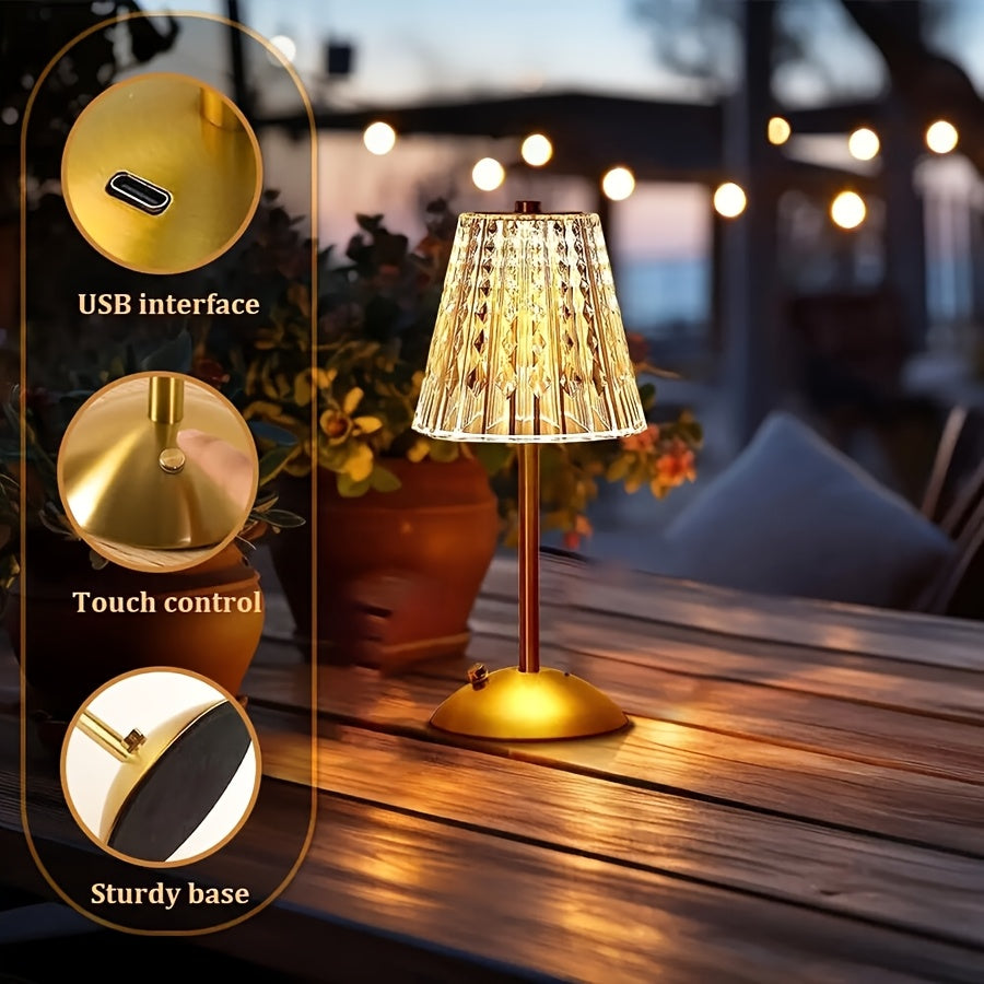 Crystal Touch Table Lamp