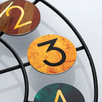 Colourful Metal Wall Clock