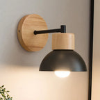 Wood & Metal Wall Lamp