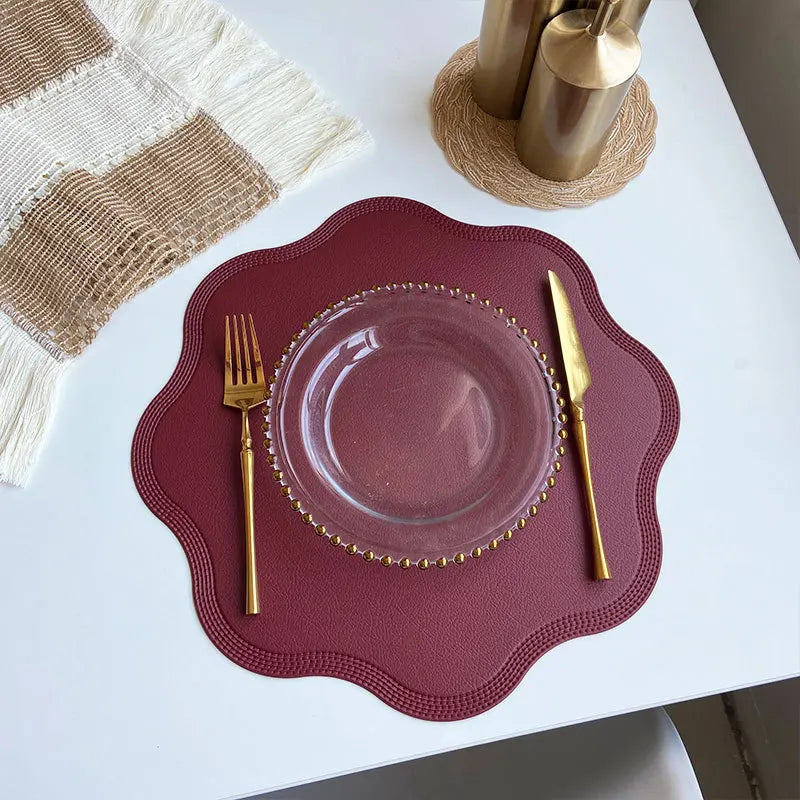 FloraMat Faux Leather Placemats