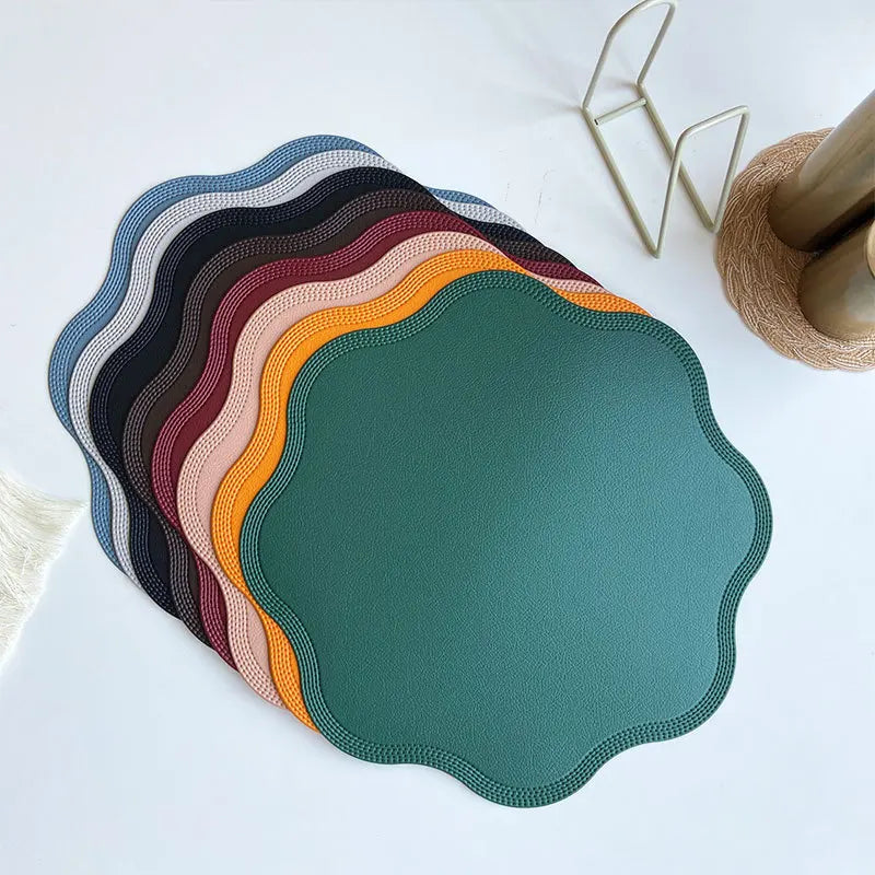 FloraMat Faux Leather Placemats