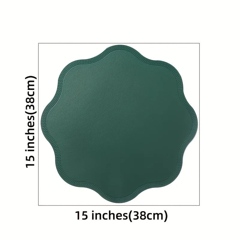 FloraMat Faux Leather Placemats