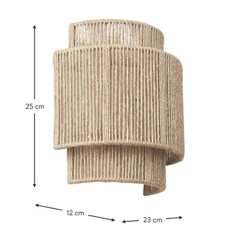 RattanGlow Wall Light