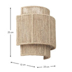 RattanGlow Wall Light