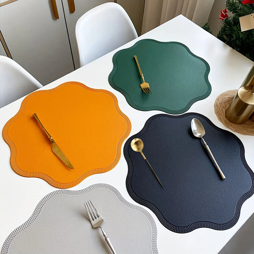 FloraMat Faux Leather Placemats