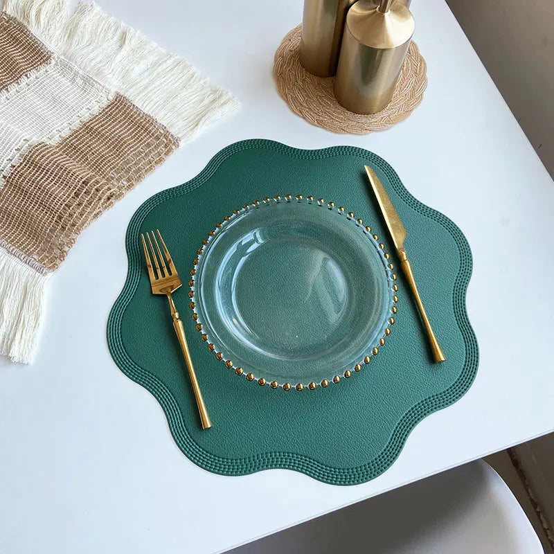 FloraMat Faux Leather Placemats