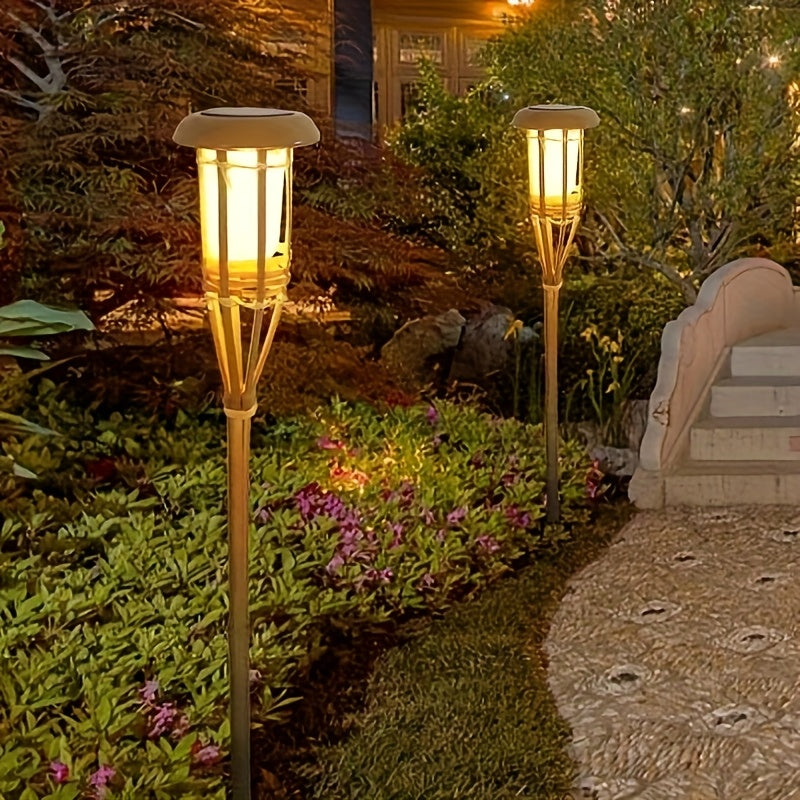 Solar Bamboo Flame Lights (2-Pack)