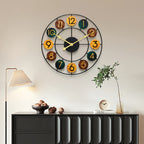 Colourful Metal Wall Clock