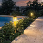 Solar Bamboo Flame Lights (2-Pack)