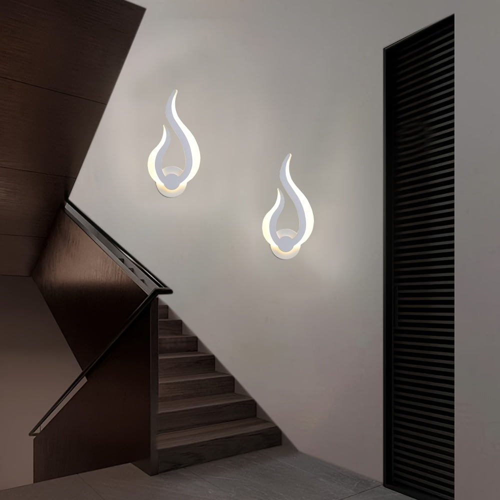 Modern Flame LED Wall Light