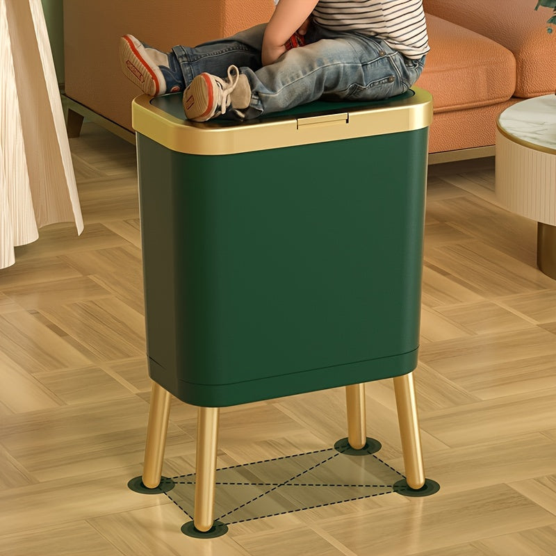 15L Odour-Sealing Trash Can with Elevated Legs