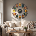 Colourful Metal Wall Clock
