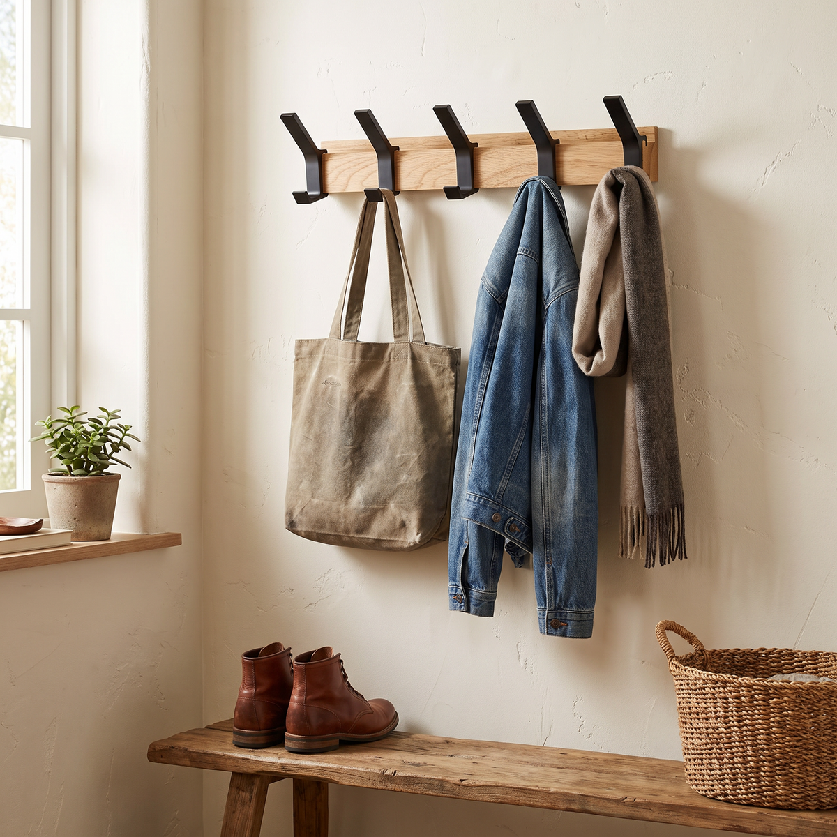 Nordic Wall-Mounted Coat Rack