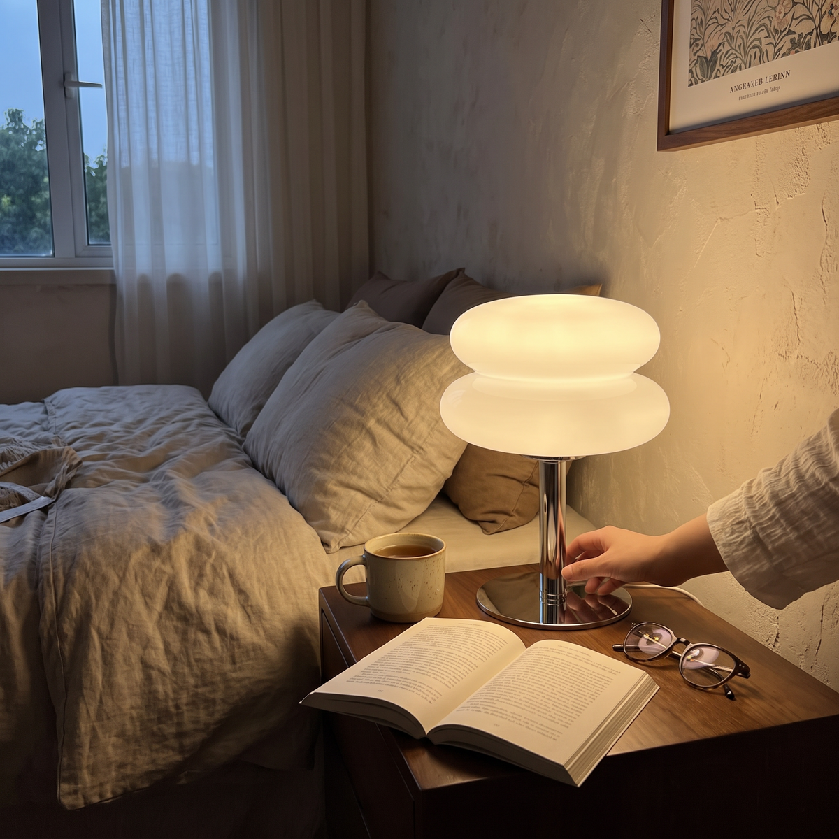 Italian Designer Glass Table Lamp