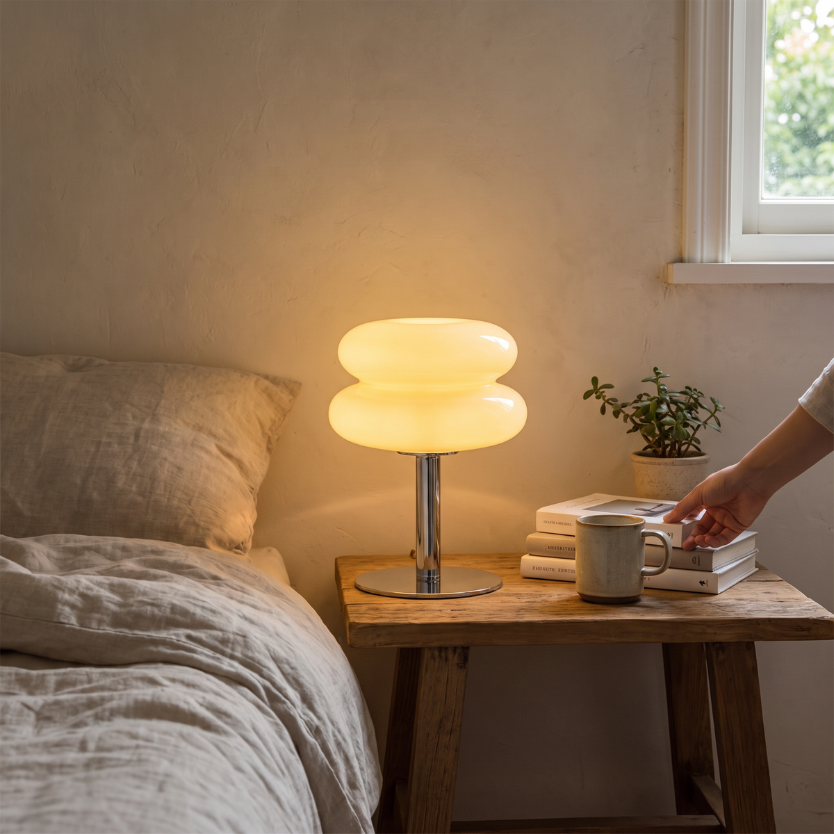 Italian Designer Glass Table Lamp