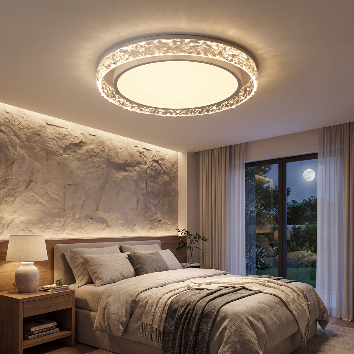 Crystal Halo LED Ceiling Light