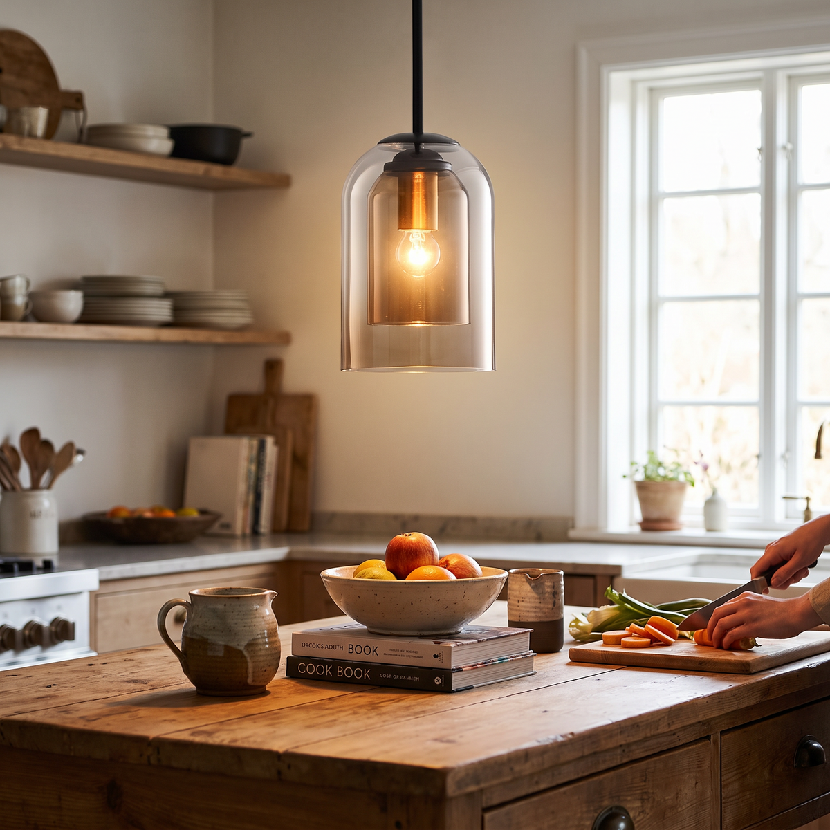 Glass Pendant Light