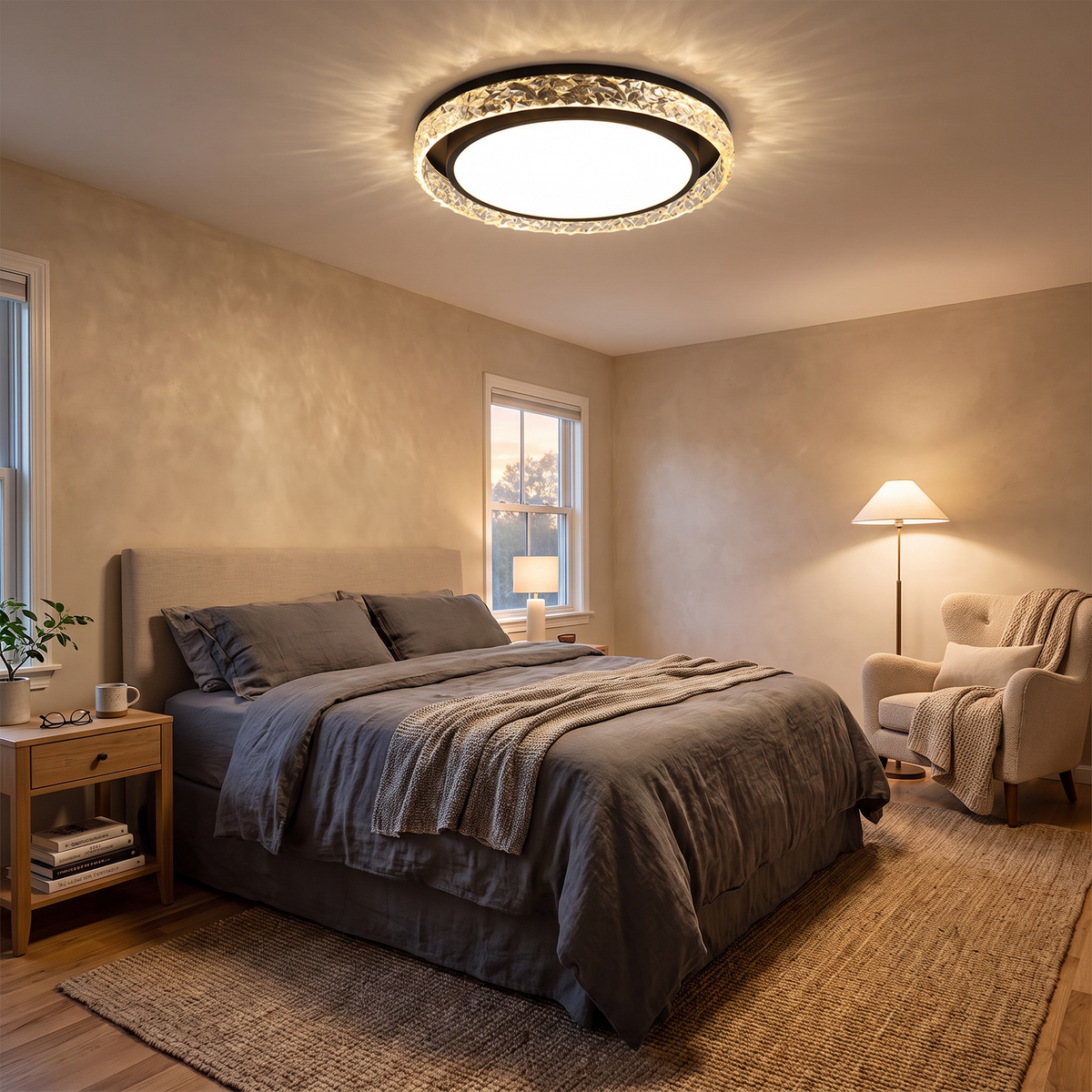 Crystal Halo LED Ceiling Light