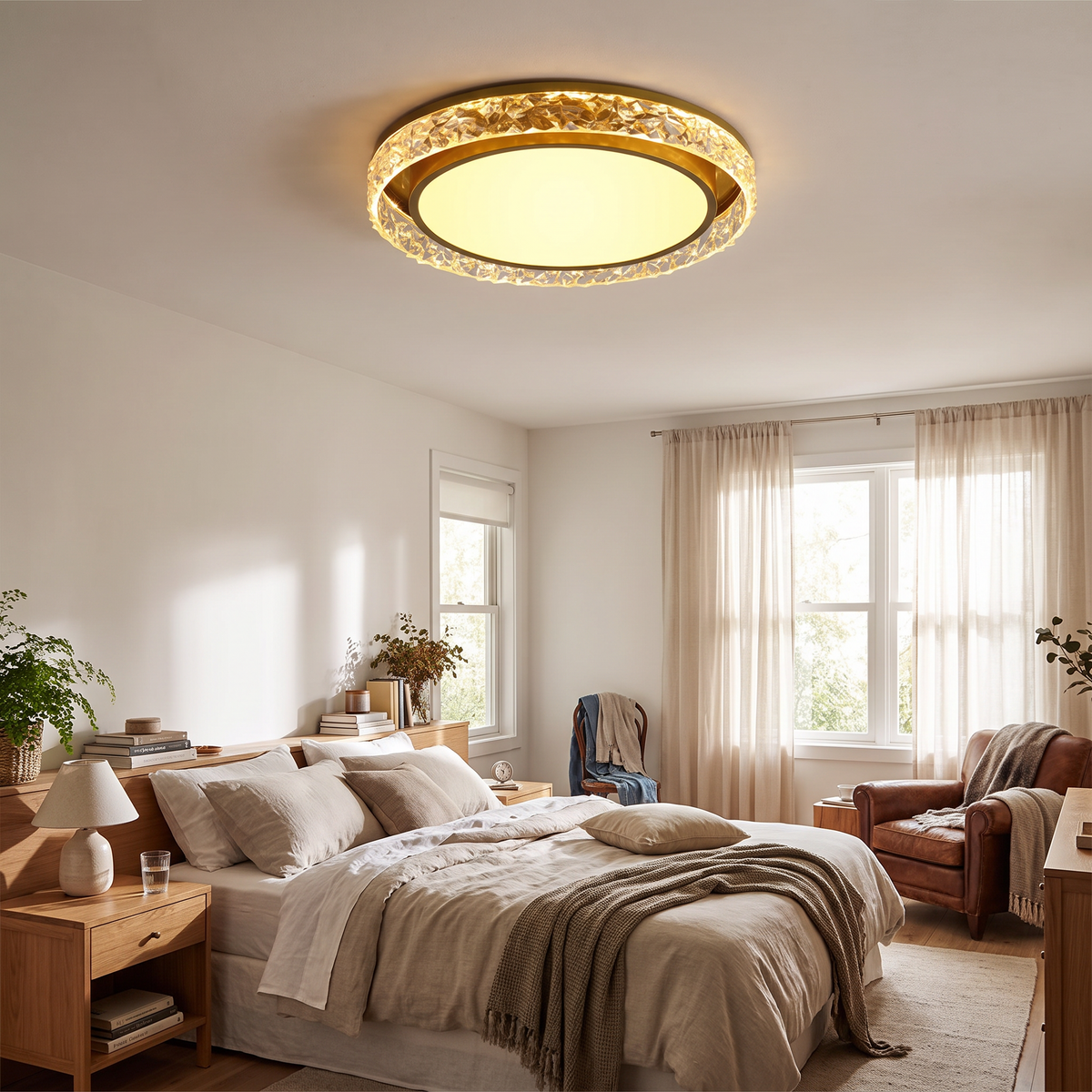 Crystal Halo LED Ceiling Light