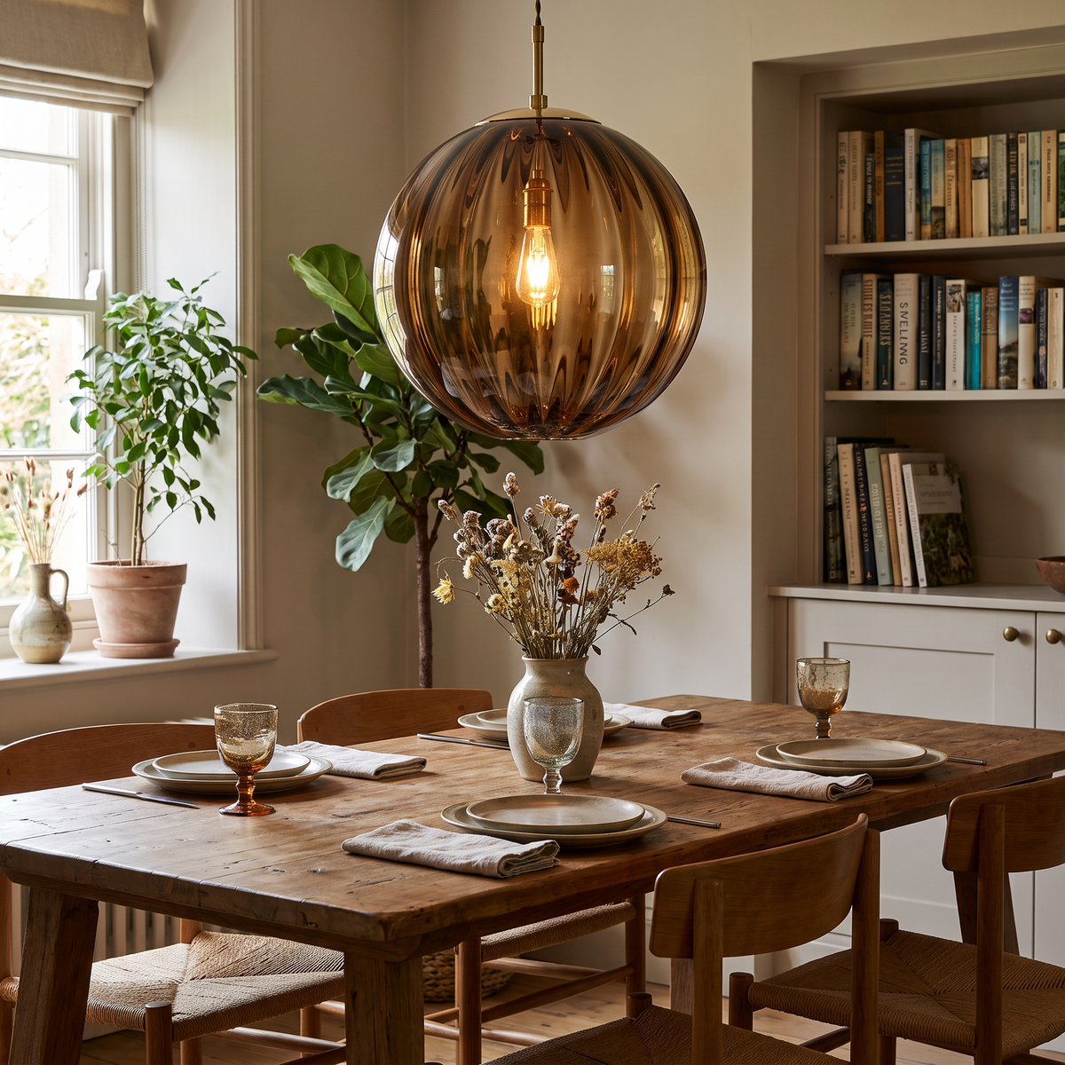 Modern Glass Ball Pendant Light