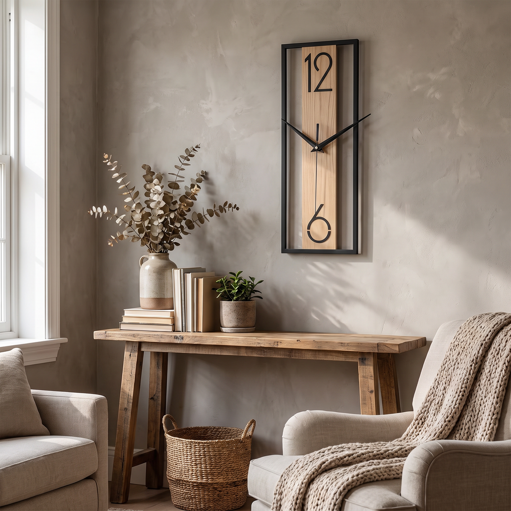 Modern Rectangular Wall Clock