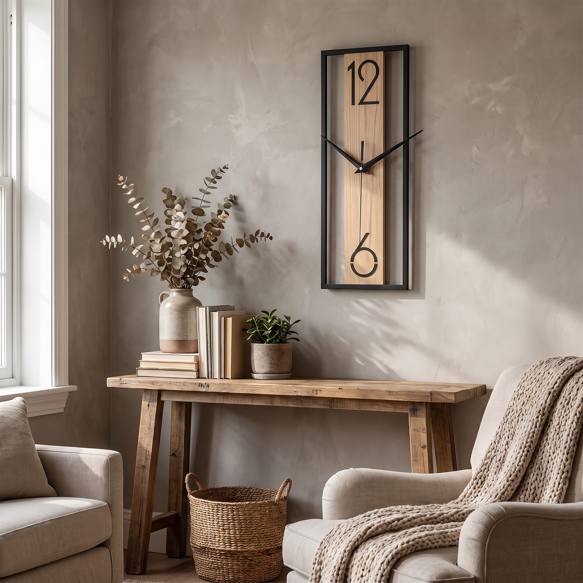 Modern Rectangular Wall Clock