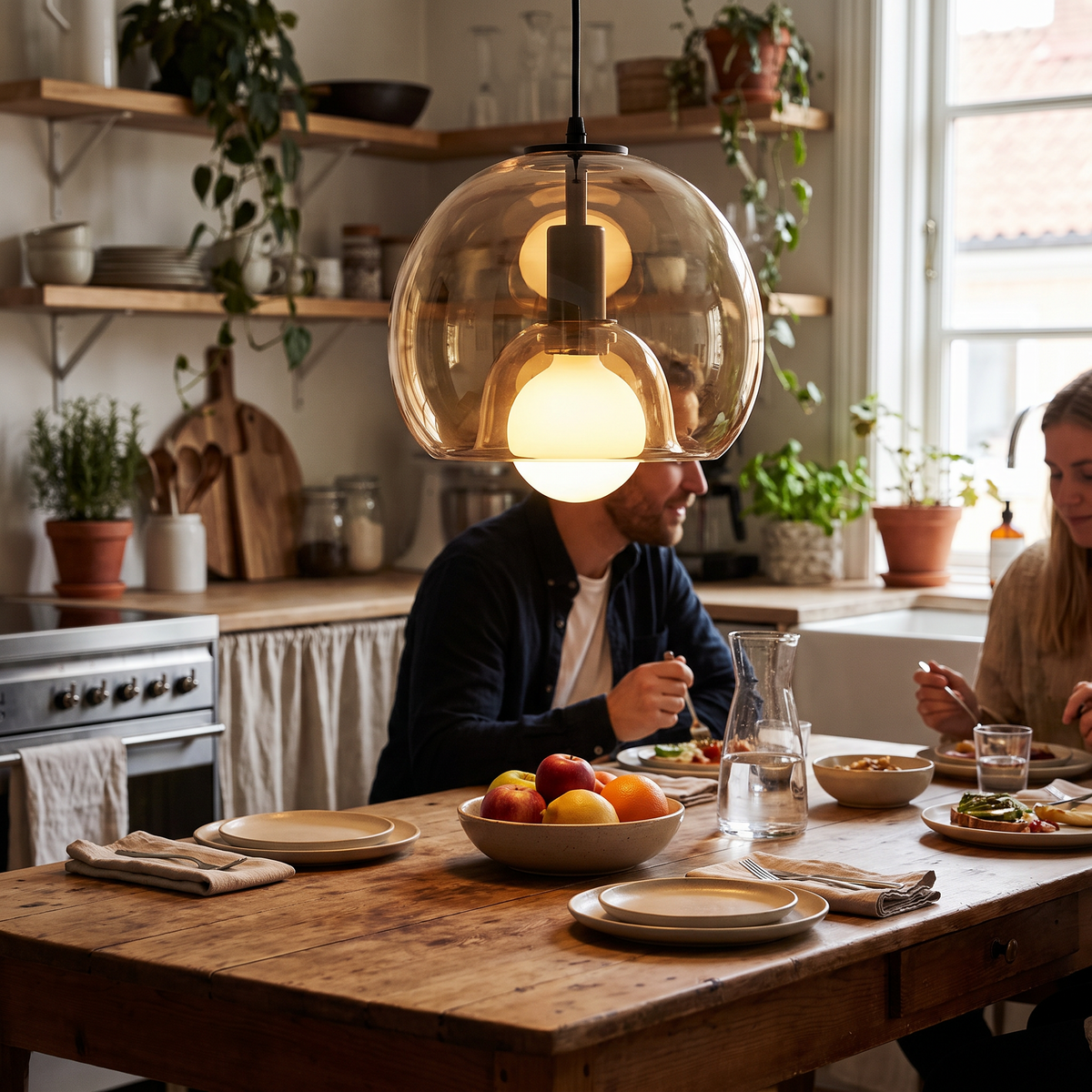 Clyde Glass Pendant Light