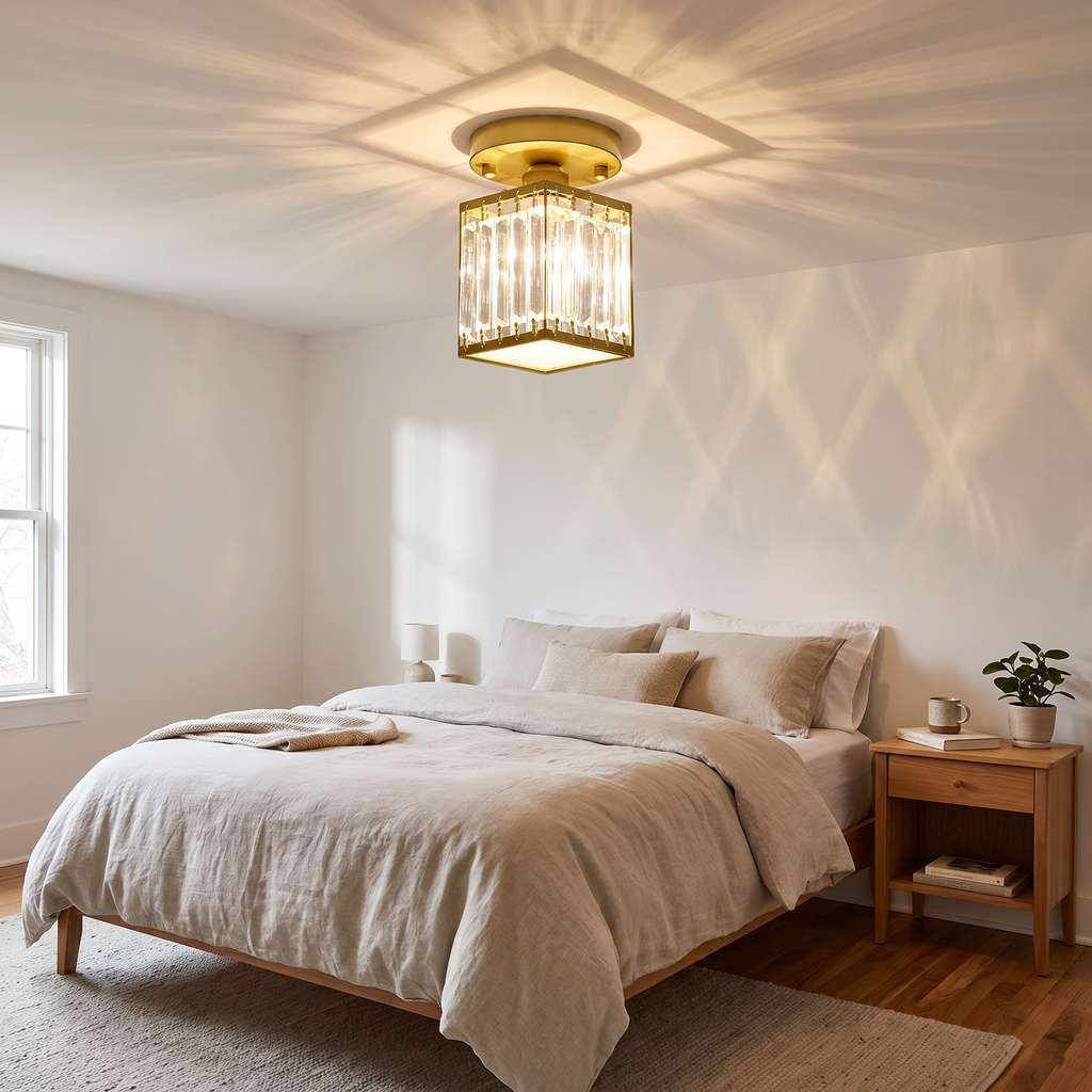 Crystal Foyer Ceiling Light