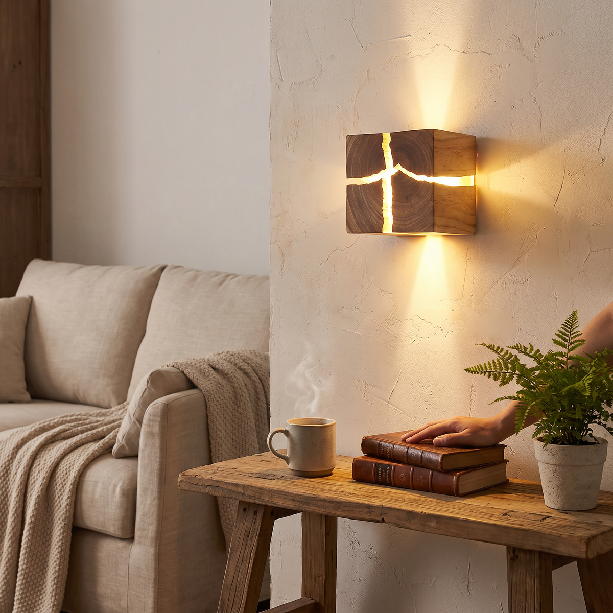 WoodAura Wall Light