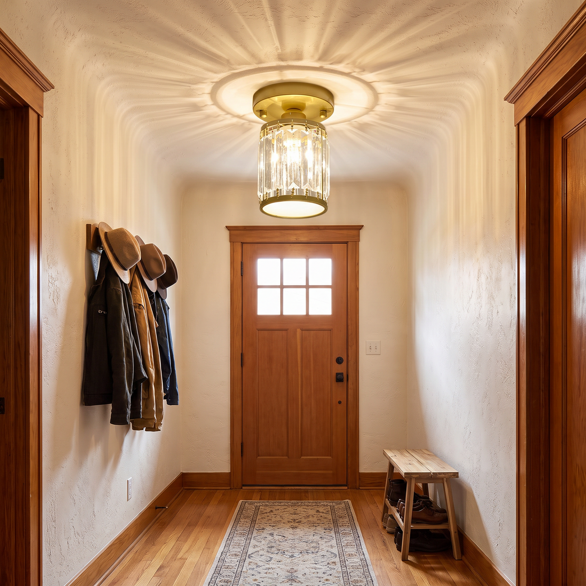 Crystal Foyer Ceiling Light