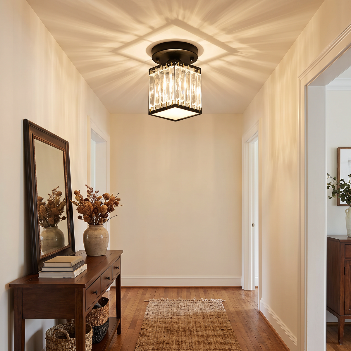 Crystal Foyer Ceiling Light