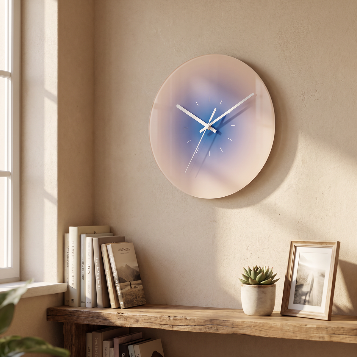 Sunset Glass Wall Clock