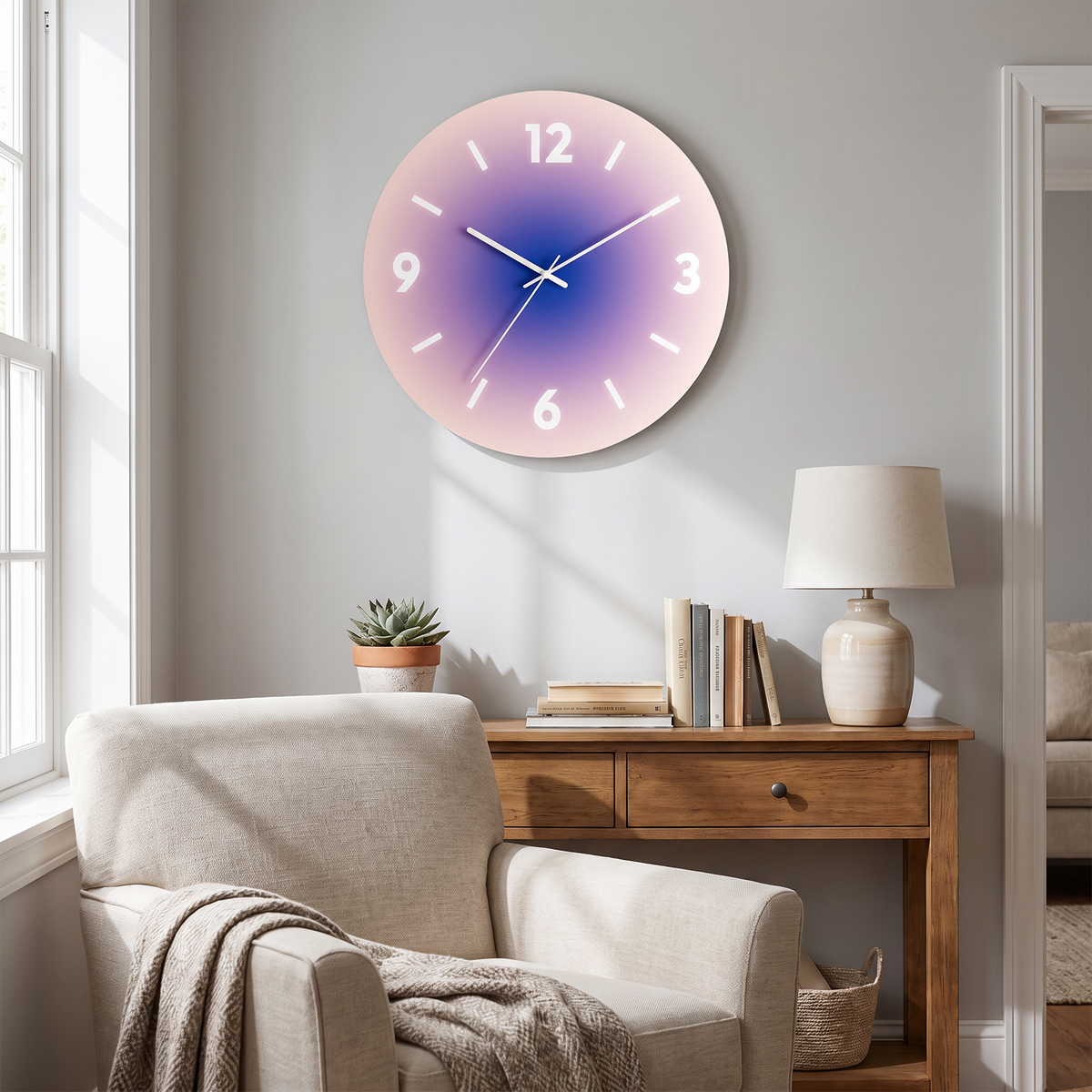 Sunset Glass Wall Clock