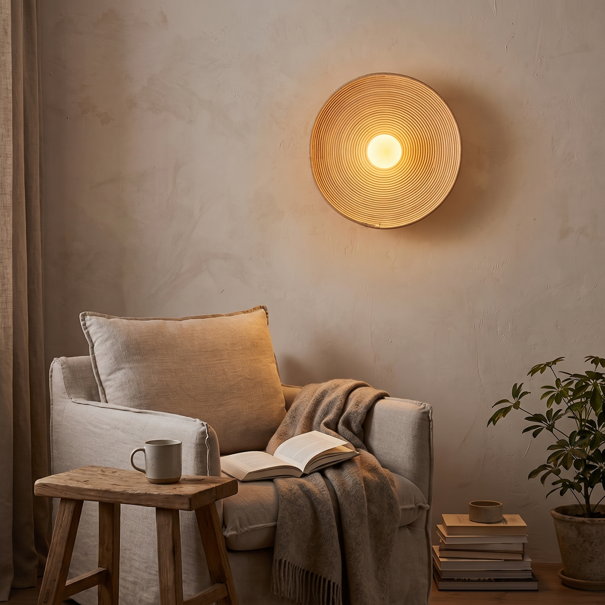 Rustic Wood Wall Sconce